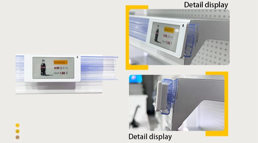 2.13inch electronic price tag extruison channel 2.13inch electronic price tag extruison channel